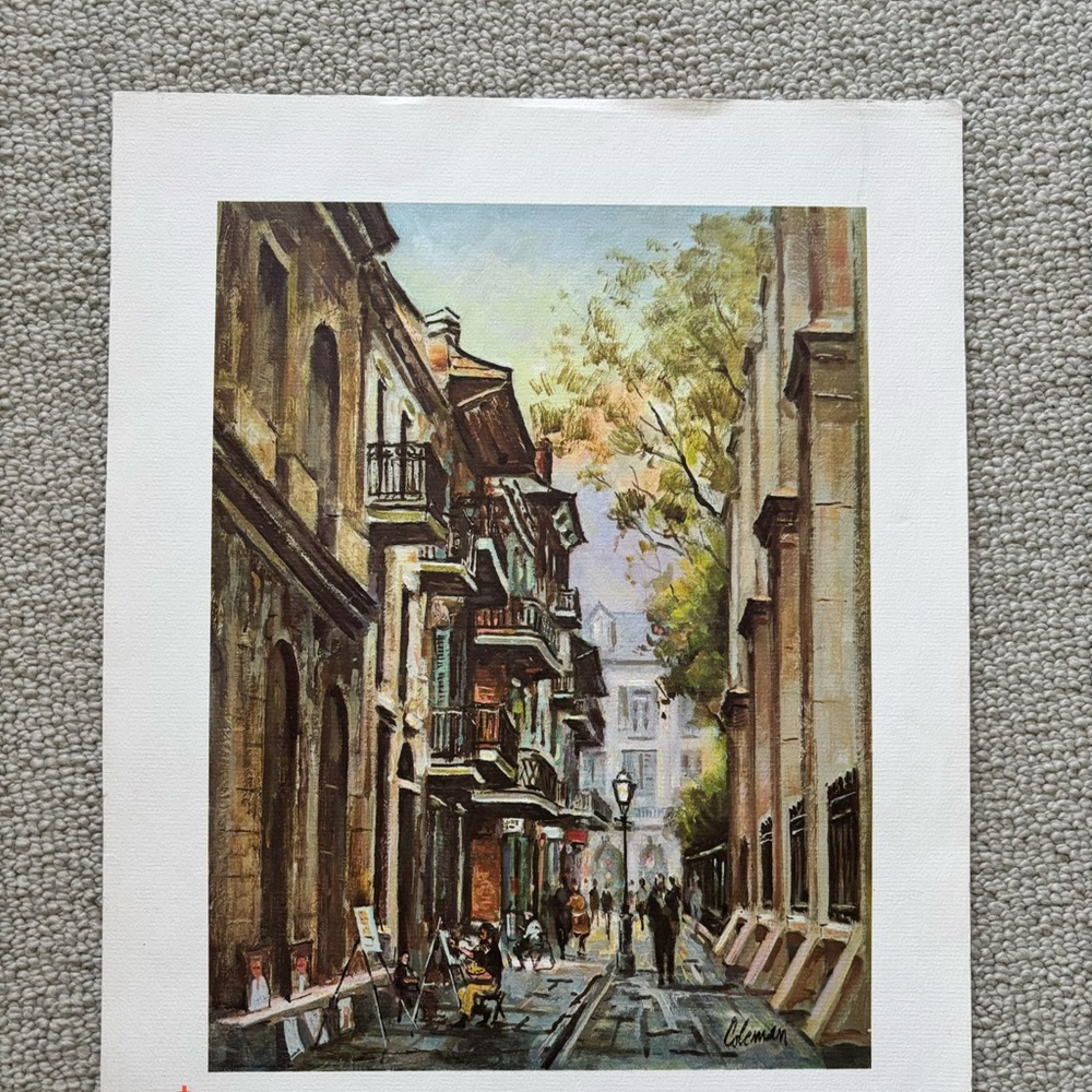 Street Scene Canvas Art Print in Multi-Color by